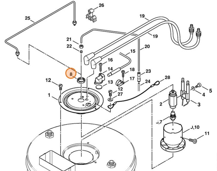 Nakrętka M20x1, Stihl 47525280901