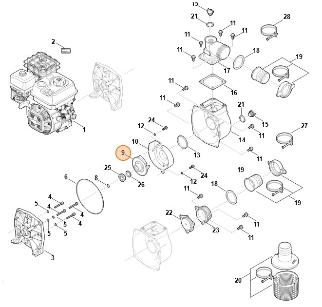 Koło łopatkowe, Stihl VB047700400