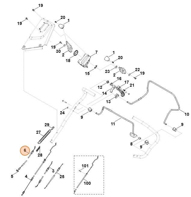 Cięgno, Stihl 63647007530
