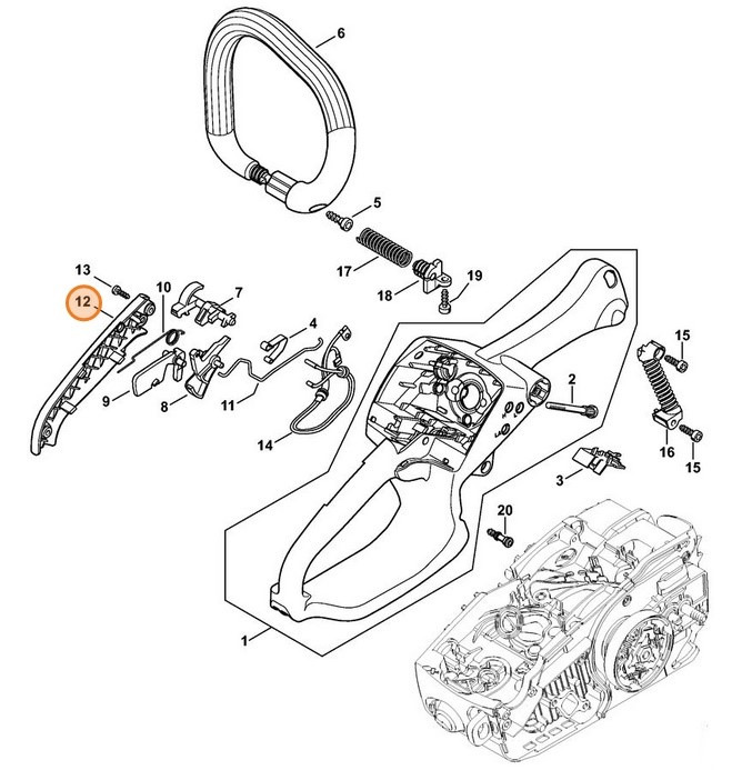 Okładzina uchwytu, Stihl 11377910602