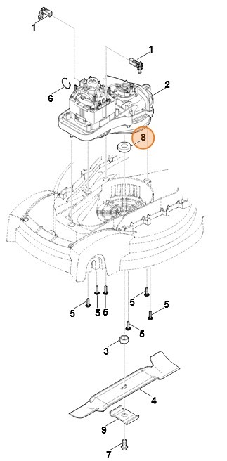 Łożysko kulkowe 6002-2RS, Stihl 95030035292