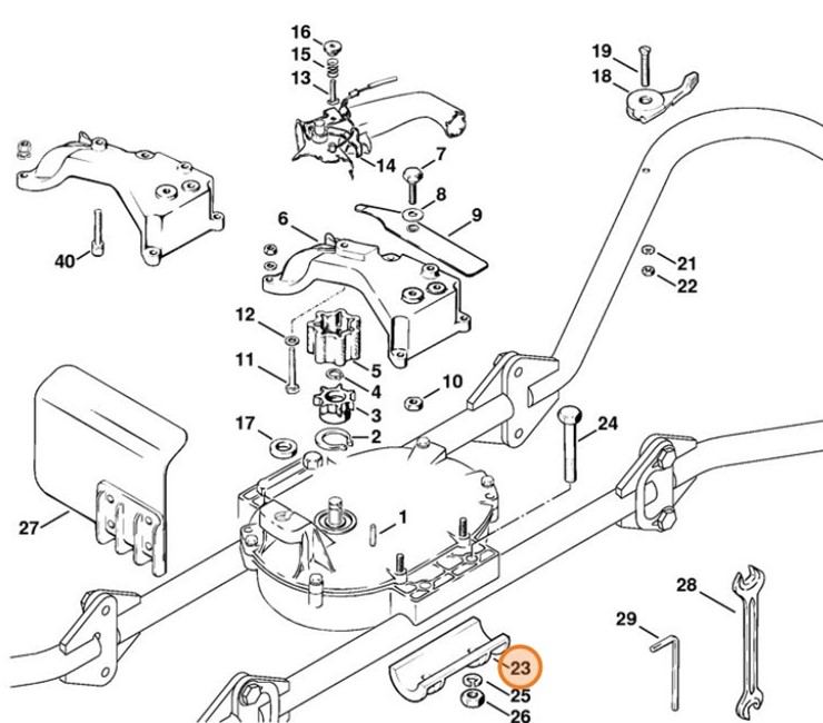 Element dociskowy, Stihl 43027918600