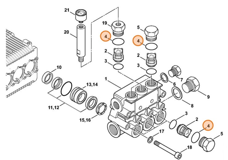 Okrągły pierścień uszczelniający 17,86x2,62, Stihl 96459457595