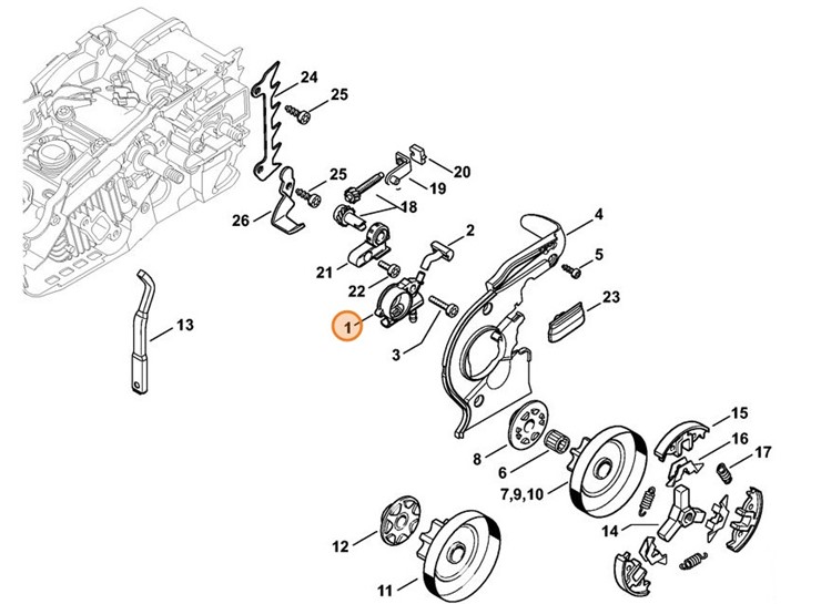 Pompa olejowa, Stihl 11376403202