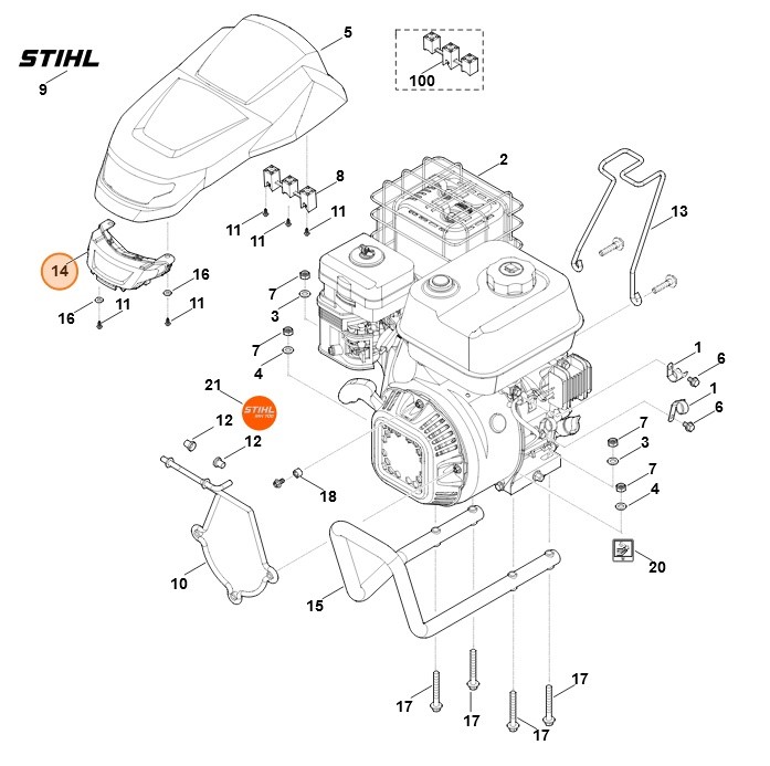 Reflektor, Stihl 62514003205