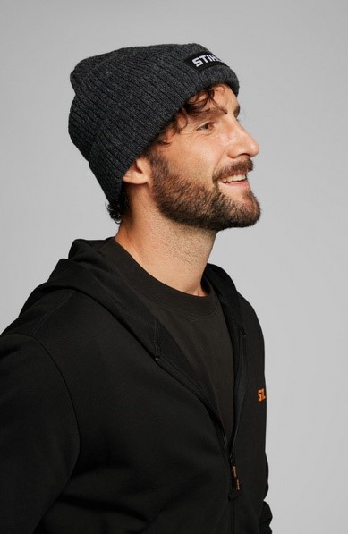 Czapka Beanie LOGO Szara Unisex, Stihl 04216000117
