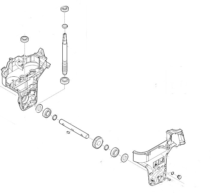 Obudowa przekładni kompl., Stihl 62416400591