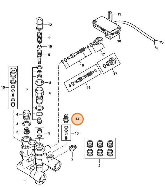 Przyłącze węża, Stihl 47887083900