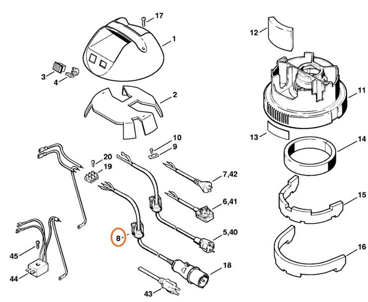 Osłona kabla, 47134312400