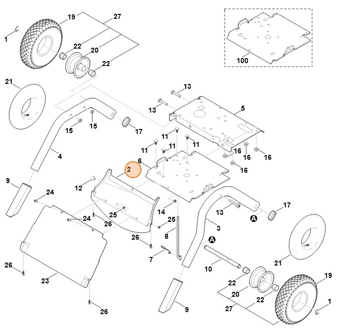 Prowadnica blaszana, Stihl 60127014501