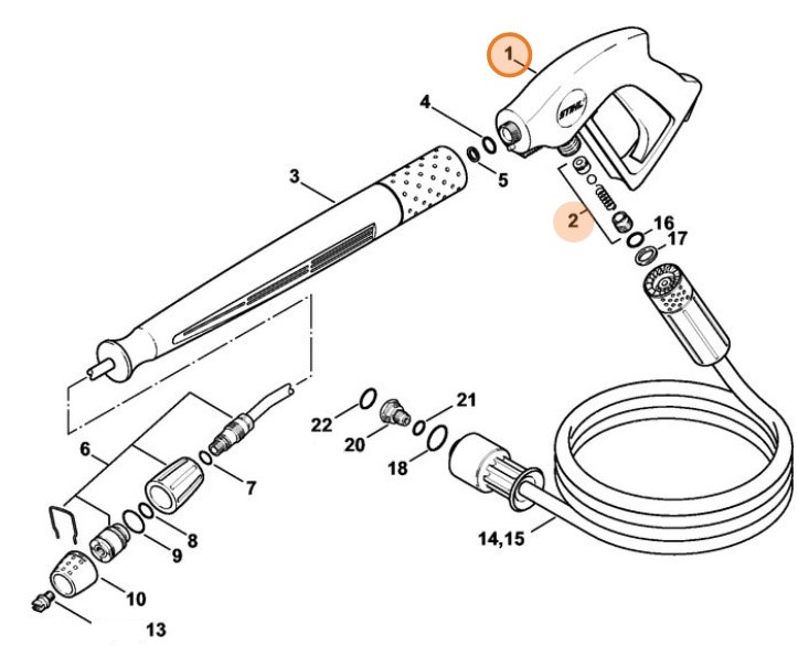Pistolet, Stihl 49255001320