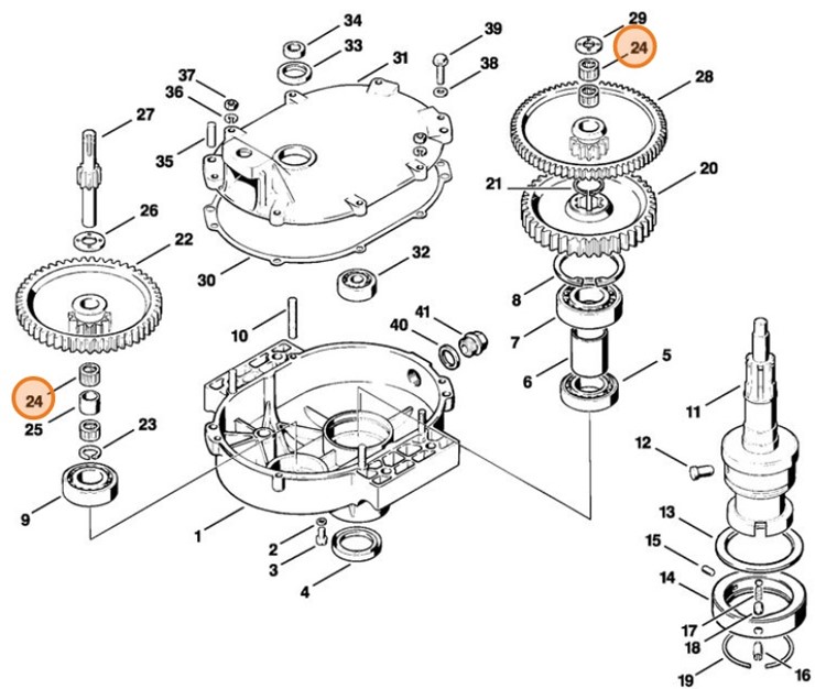 Wieniec igłowy 14x19x13, Stihl 00009932905
