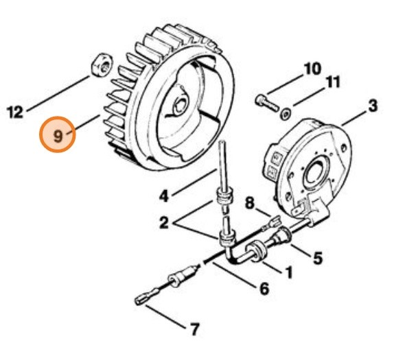 Koło zamachowe, Stihl 11084001205