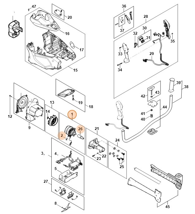 Silnik elektryczny, Stihl FA016000203