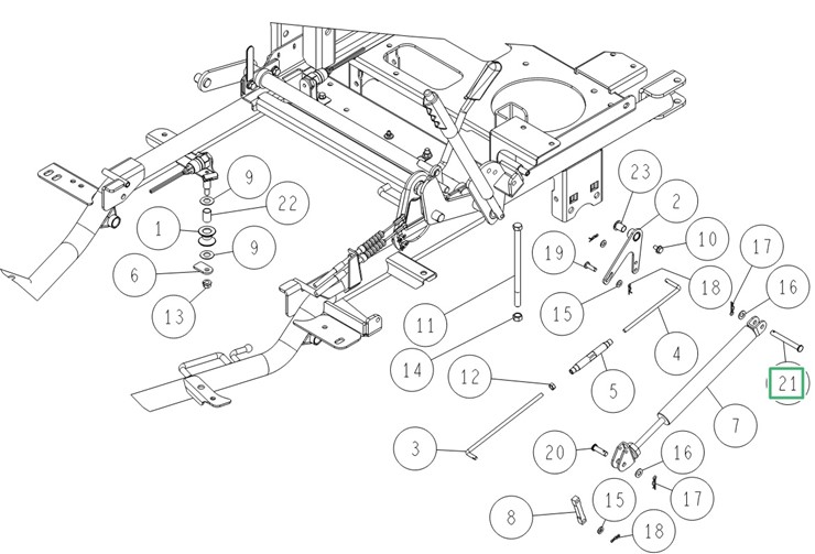 Sworzeń z łbem płaskim 8x69, Orec 89-2181-080692 
