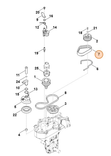 Pasek wieloklinowy, Stihl 62417115005