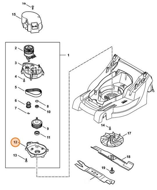 Obudowa przekładni, Stihl 63206410310