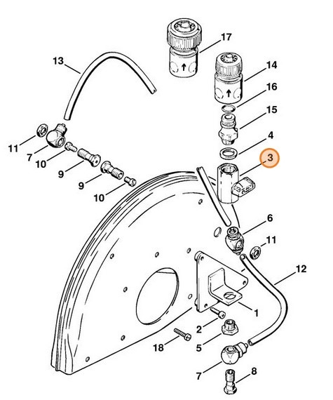 Zawór odcinający 1/4 ", Stihl 42016760801