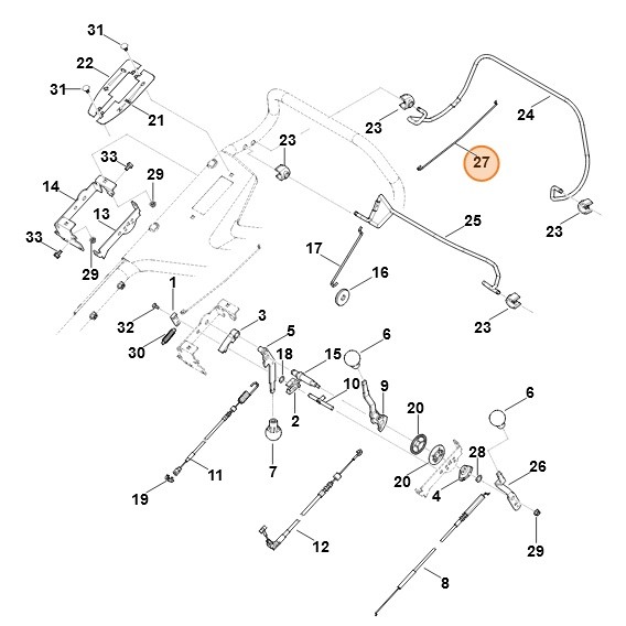 Sprężyna naciągowa, Stihl 63787641611