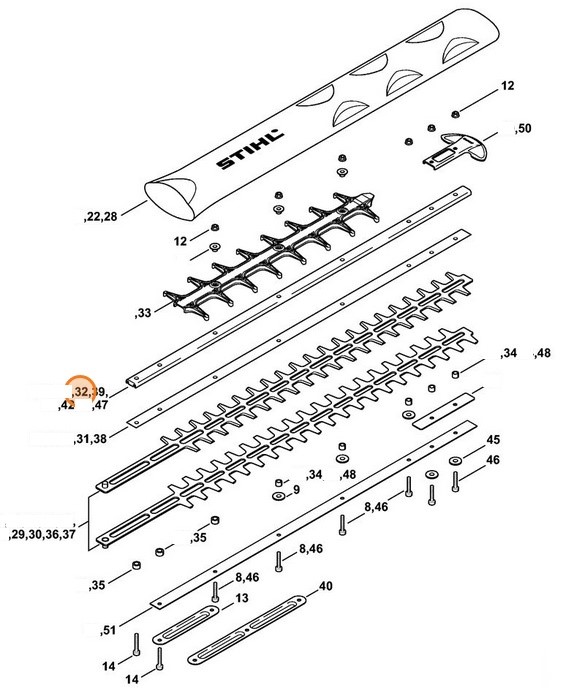 Prowadnik 600 mm / 24" R, Stihl 42376414600
