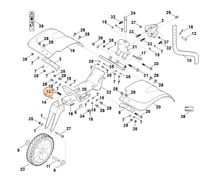 Sworzeń, Stihl 62507162002