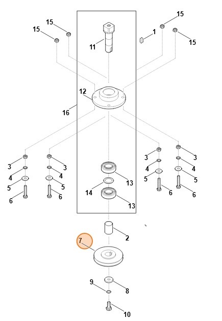 Koło paska klinowego, Stihl 60017041000