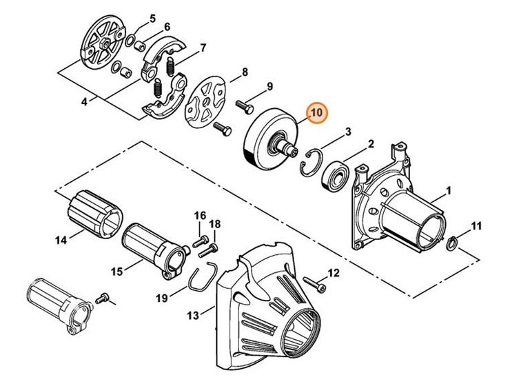Bęben sprzęgłowy, Stihl 41341602900
