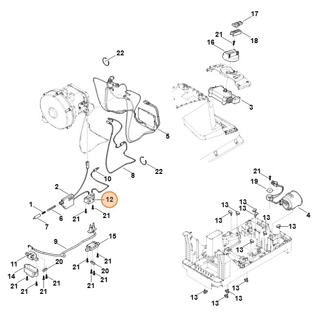 Mostek stykowy, Stihl 60134425805