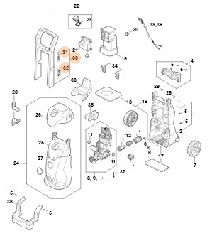 Rama rękojeści, Stihl RE027905610
