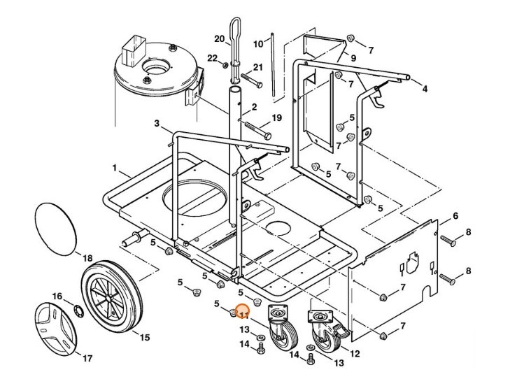 Koło obrotowe, Stihl 47527905900