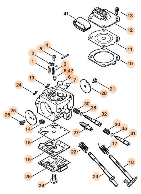 Gaźnik HD-15D, Stihl 11281200625