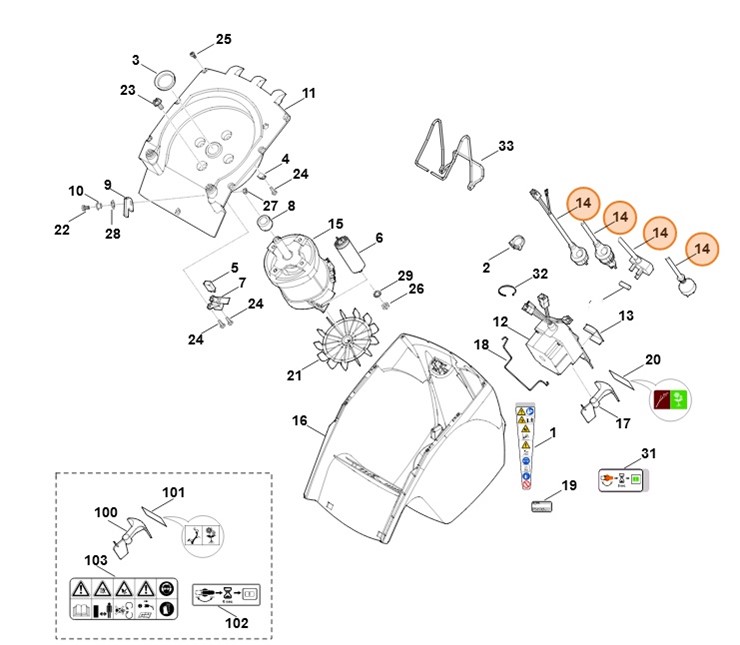 Przewód przyłączeniowy EUR, Stihl 60114402010