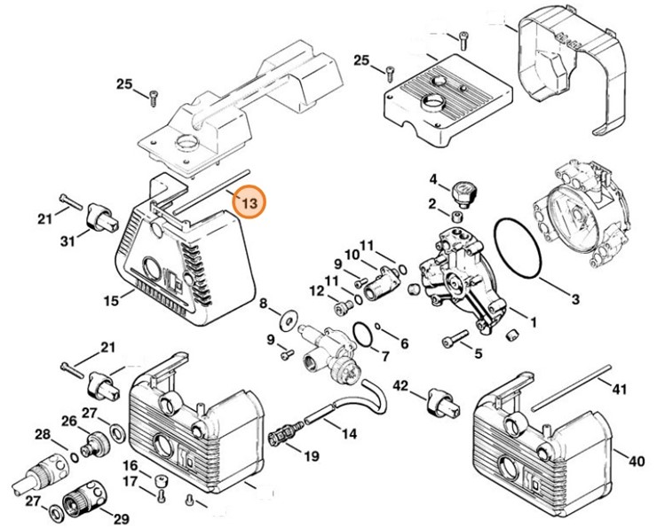 Rura 165 mm 200 V/50 Hz, Stihl 47177063305