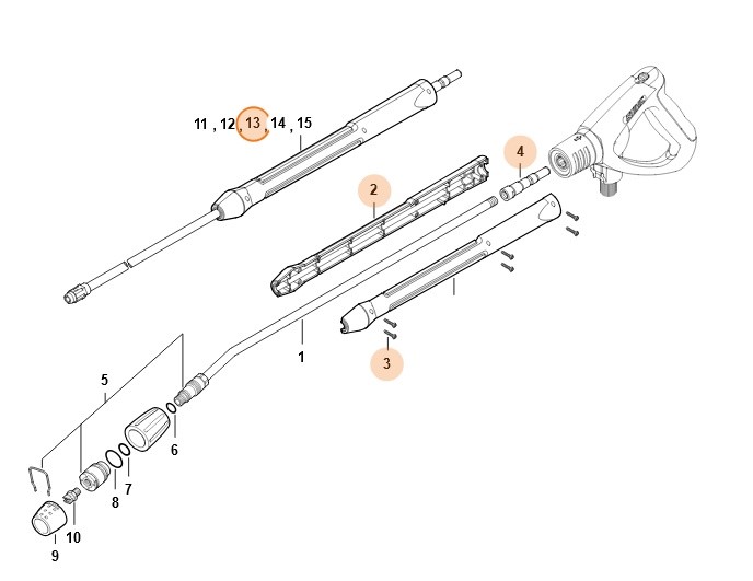 Lanca natryskowa 1,07 m, Stihl 49255000962