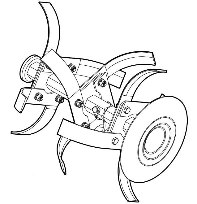 Zespół roboczy kompl., lewy, Stihl 62507100202