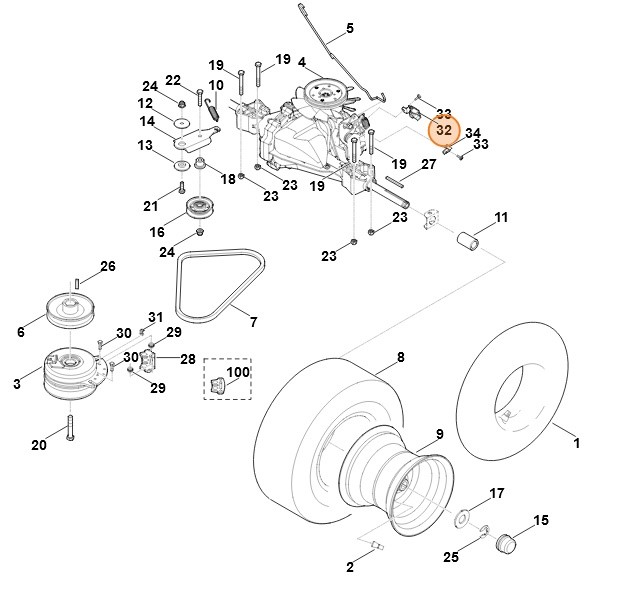 Uchwyt, Stihl 61704032310