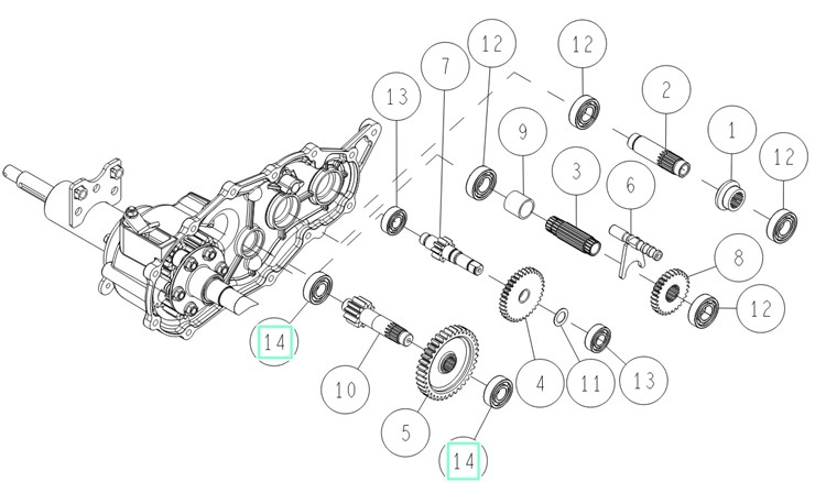 Łożysko 6203, Orec 89-3111-062034 