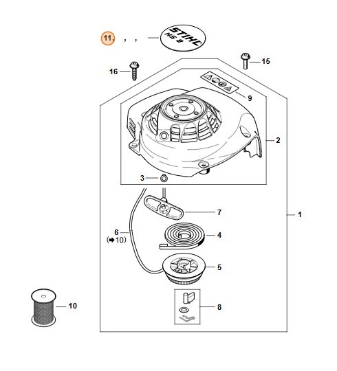 Tabliczka z typem urządzenia HS 81 R, 42379671500