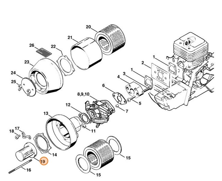 Filtr dodatkowy, Stihl 42011401801