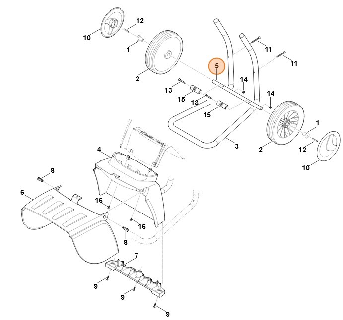Oś kół, Stihl 60117632701
