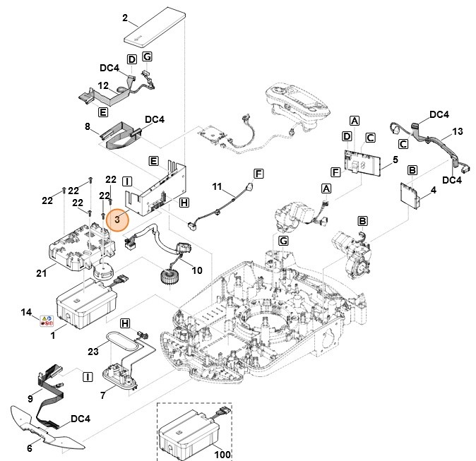 Moduł układu elektronicznego, Stihl 63094301427