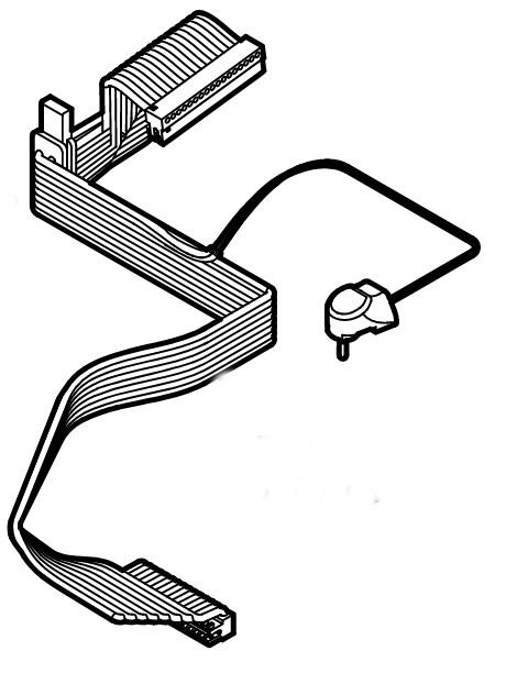 Przewód taśmowy (moduł elektroniczny - przednia płytka drukowana), Stihl 63094400310