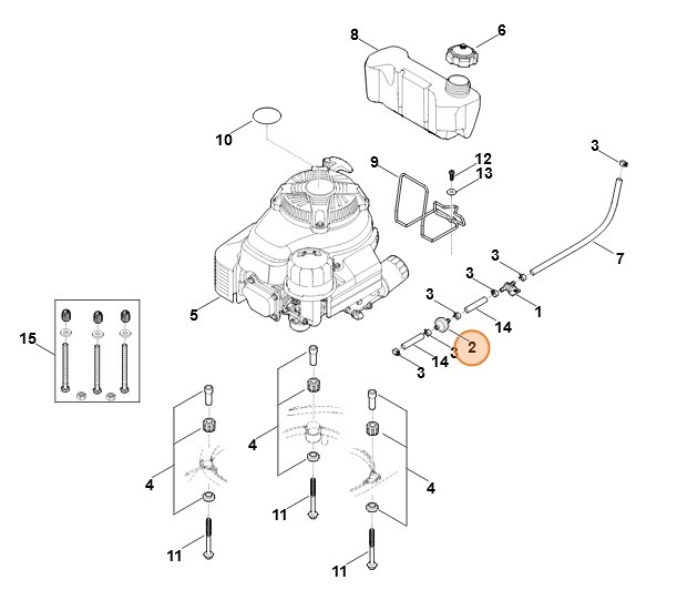 Filtr paliwa, Stihl 00003581808