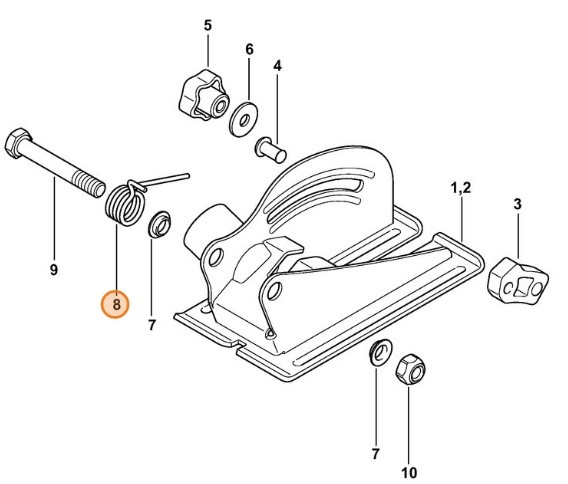 Sprężyna ramieniowa, Stihl 00007932000