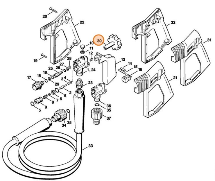 Koło nastawcze, Stihl 49255023500