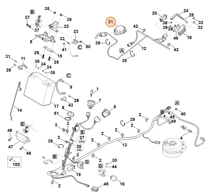 Wyłącznik, Stihl 61704300550