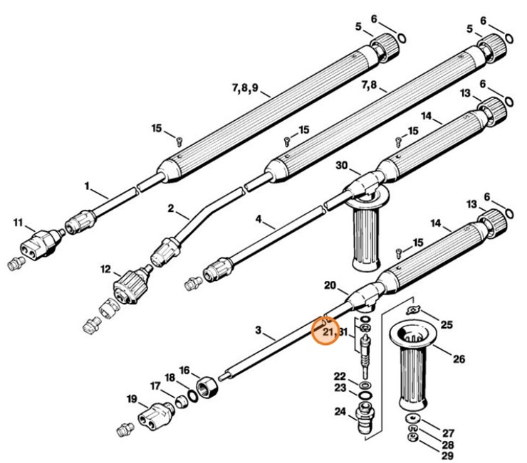 Trzpień regulacyjny, Stihl 49255002900