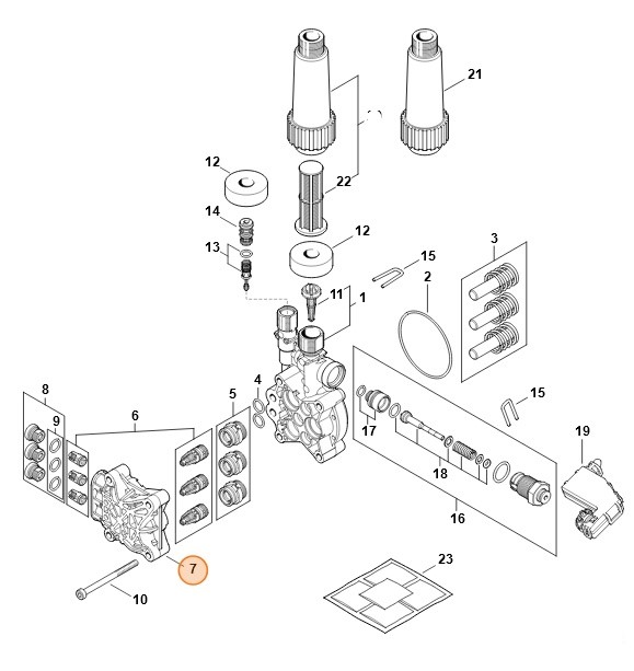 Blok zaworowy, Stihl 49507011200