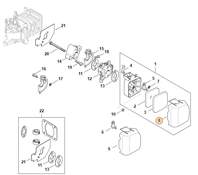 Pokrywa filtra, 42281410502
