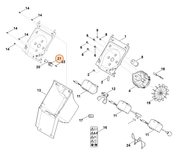 Uchwyt, Stihl 60074356000